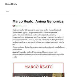 Marco Reato: Anima Genomics - Marco Reato