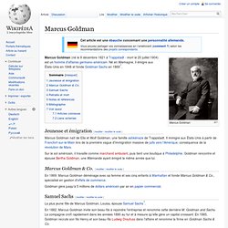 1821-1904 Marcus Goldman
