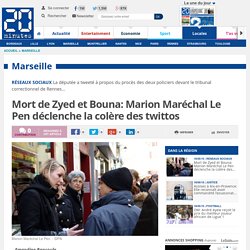 Mort de Zyed et Bouna: Marion Maréchal Le Pen déclenche la colère des twittos
