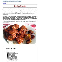 rita's International Recipes: Congo - Chicken Moambe