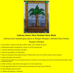 Margie's Method For Making Stained Glass