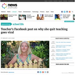 Kathy Margolis: Teacher’s Facebook post on why she quit goes viral