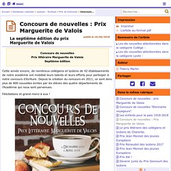 Concours de nouvelles : Prix Marguerite de Valois - Délégation Académique à l’Action Culturelle
