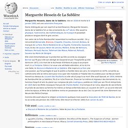 Marguerite Hessein de La Sablière