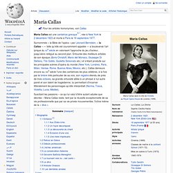 Maria Callas - Wikipédia