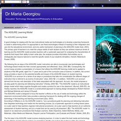 Dr Maria Georgiou: The ASSURE Learning Model