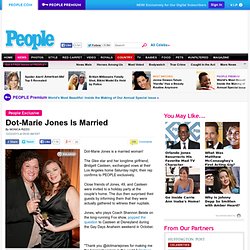 Glee Star Dot-Marie Jones Weds Bridgett Casteen