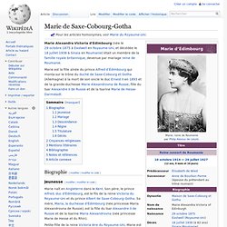 Marie de Saxe-Cobourg-Gotha