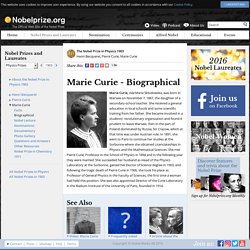 Marie Curie - Biography