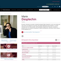 Marie Desplechin...