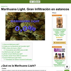 Marihuana Light. Gran Infiltración en estancos