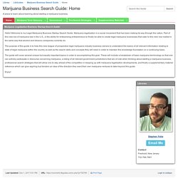 Marijuana Business Search Guide (Stephen/90)