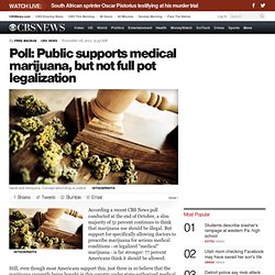 Poll: Public supports medical marijuana, but not full pot legalization - Political Hotsheet