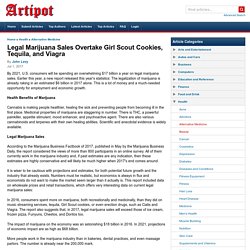 Legal Marijuana Sales Overtake Girl Scout Cookies, Tequila, and Viagra