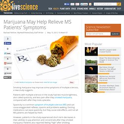 Marijuana May Help Patients with MS
