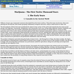 Marijuana - The First Twelve Thousand Years - 1. Cannabis in the Ancient World