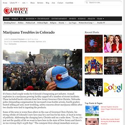 Marijuana Troubles in Colorado