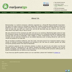Marijuana2go.com - About Us