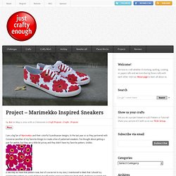 Project – Marimekko Inspired Sneakers