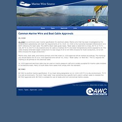 Marine Wire Source - sponsored by Allied Wire & Cable, Inc.