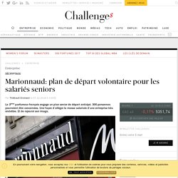 Marionnaud: plan de départ volontaire pour les salariés seniors - Challenges.fr