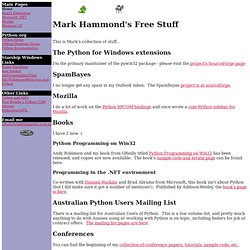 Mark Hammond&#039;s Python Extensions