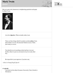 Mark Twain Quotes [Authorama]