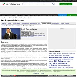 Mark Zuckerberg - Biographie