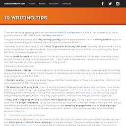 10 Writing Tips