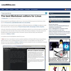 The best Markdown editors for Linux