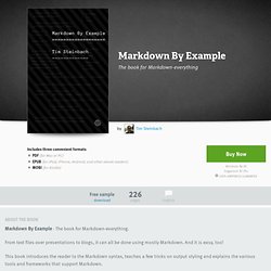 Markdown By Example by Tim Steinbach