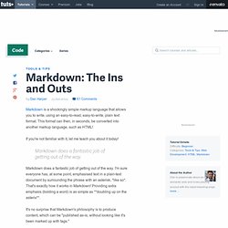 Markdown: The Ins and Outs