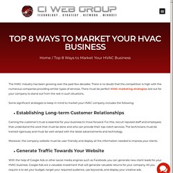 Top 8 Ways to Market Your HVAC Business