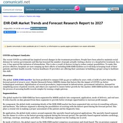 EHR-EMR Market Trends and Forecast Research Report to 2027