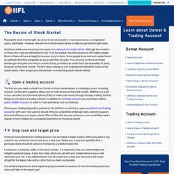 Stock Market Basics: Learn the Basics of Investing in Stock Market – India Infoline