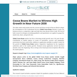 Cocoa Beans Market to Witness High Growth in Near Future 2030