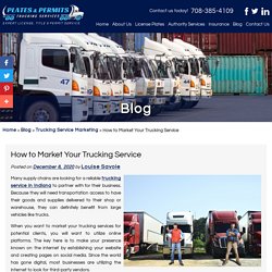 How to Market Your Trucking Service