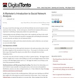 A Marketer's Introduction to Social Network Analysis