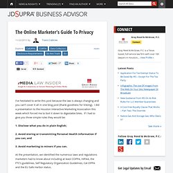 The Online Marketerâs Guide To Privacy