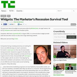 Widgets: The Marketer’s Recession Survival Tool