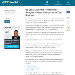28 SaaS Marketers Reveal Why Analytics is Deathly Important to Their Business
