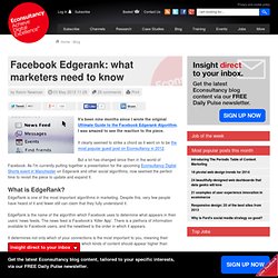 Facebook Edgerank: what marketers need to know