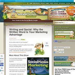 Writing and Social: Why the Written Word Is Your Marketing Advantage