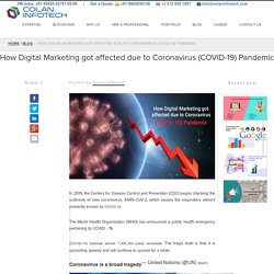 How Digital Marketing got affected due to Coronavirus (COVID-19) Pandemic