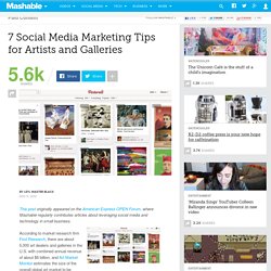 7 Social Media Marketing Tips for Artists and Galleries