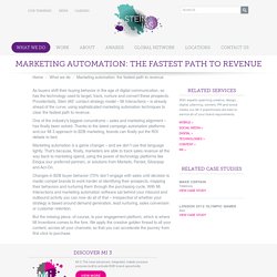 Marketing automation: the fastest path to revenue