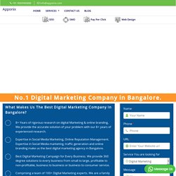 No.1 Digital Marketing Company in Bangalore
