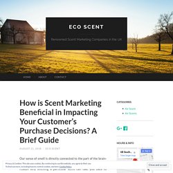 How is Scent Marketing Beneficial in Impacting Your Customer’s Purchase Decisions? A Brief Guide