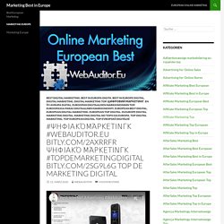 #ΨηφιακόΜάρκετινγκ #WebAuditor.Eu bitly.com/2AxRRfr Ψηφιακό Μάρκετινγκ #TopDeMarketingDigital bitly.com/2SG9L6G Top De Marketing Digital