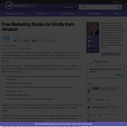 Free Marketing Books for Kindle from Amazon